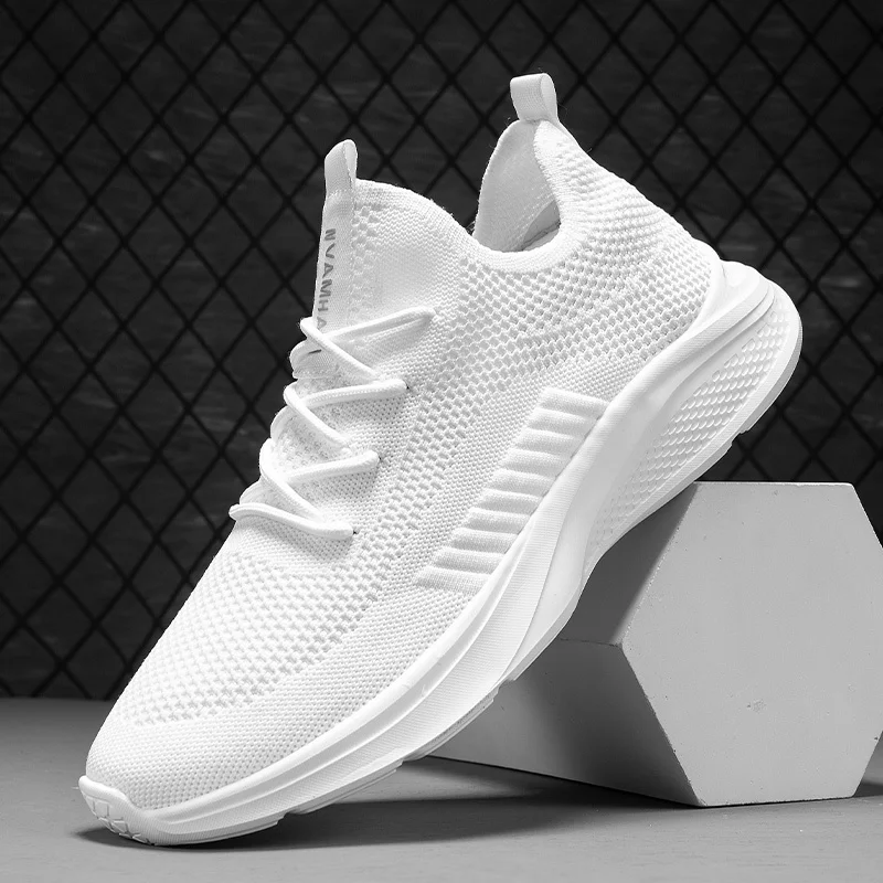 Summer Shoes For Men Breathable White Men's Sneakers 2022 New Fashion Walking Shoes Man Tenis Masculino Zapatillas Hombre 3