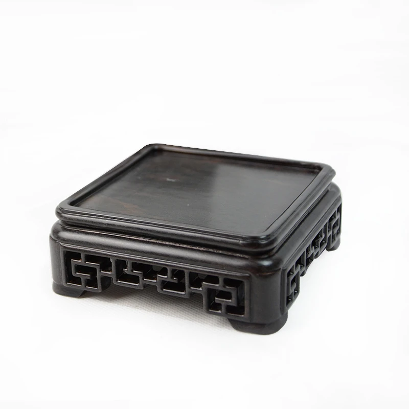 Soporte para sellos de tallado, soporte de sello chino de sándalo, adornos antiguos, Base de tetera en decoración de la sala de estudio del hogar| | - AliExpress