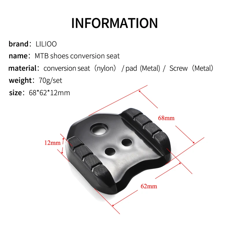 Cycling Shoes MTB Shoe Converter Road To MTB shoes Adapter Road Shoes To Shoes Sole Support Sheet Riding Accessories Sole Part