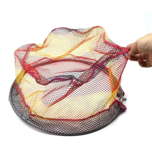 Nylon Fishing Nets Fishing Trackle Collapsible Rhombus Mesh Hole Depth Folding Dip Fish Net Fishing Tool 6