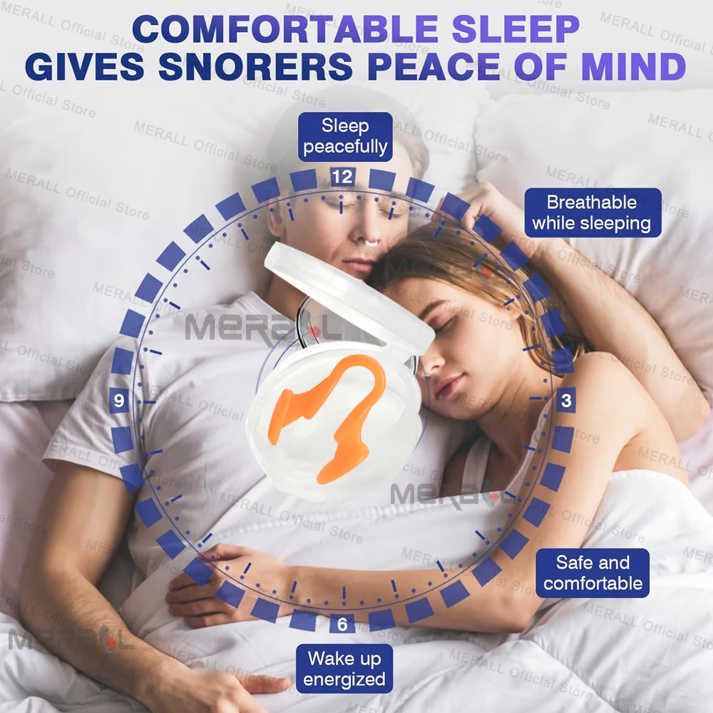 Stop Snoring Nose Clip Nasal Silicone Nose Clip Anti Snoring
