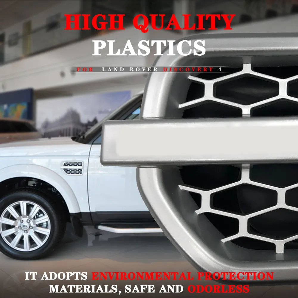 랜드로버 디스커버리 4 LR4 2010-2016용 차량 에어 벤트 사이드 벤트 그릴 흡기 펜더 아웃렛