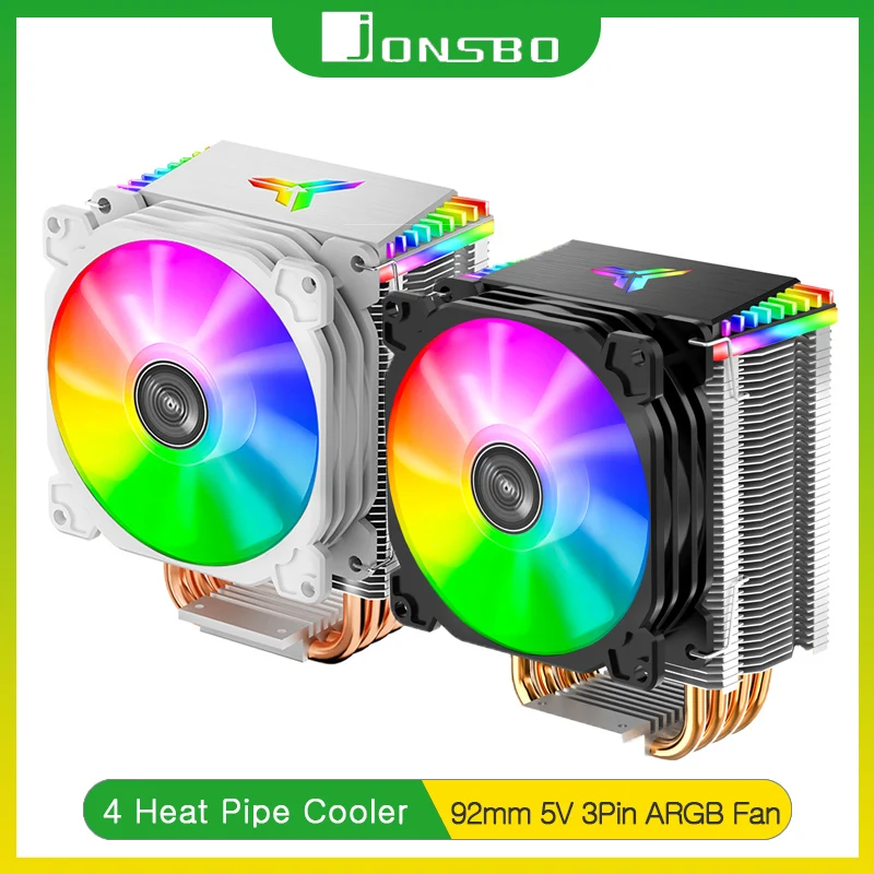 Jonsbo Cr-1400 Cpu Cooler Pc Radiatore 4 Heat Pipe Tower 5 V3Pin Cpu Cooler Itx Raffreddato Ad Aria Intel Lga1700 115X 1200 Am4 Coolig Fan