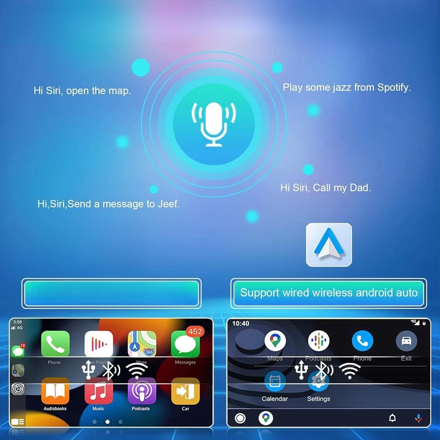 Android Car GPS Navigation Multimedia Player Radio