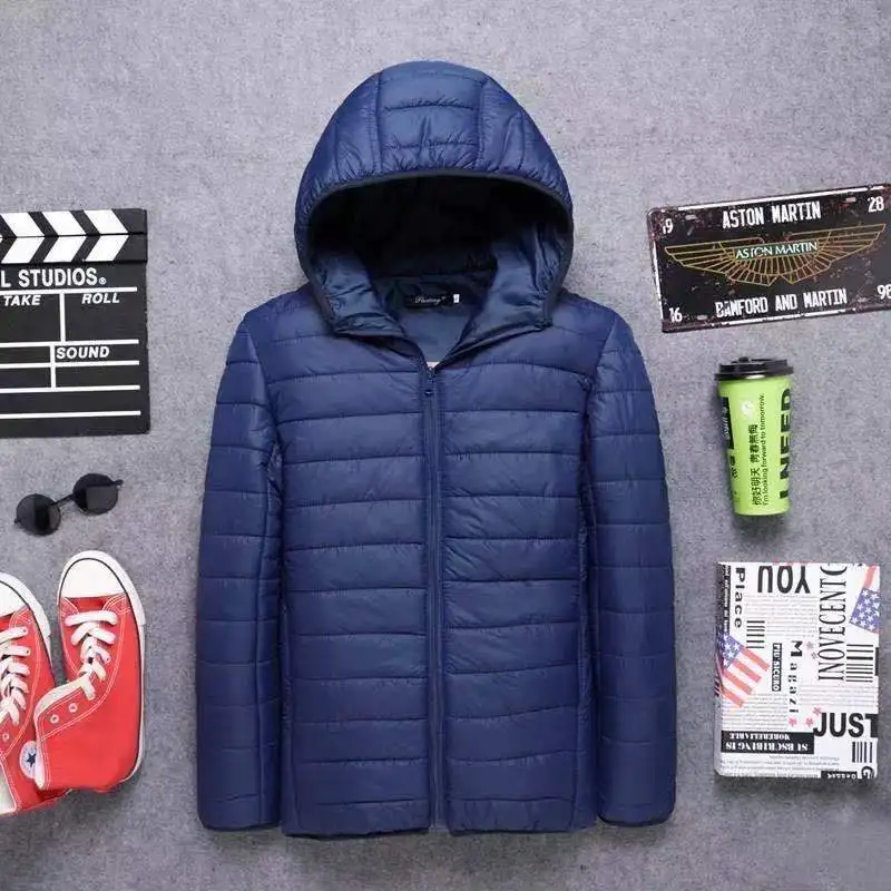 Casual Down Jacket For Men Warm Standing Collar