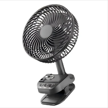10000mAh Portable Fan Auto Oscillation Clip Fan with Hook Removable Battery as Mini Power Bank for Home Outdoor Camping Fan 1