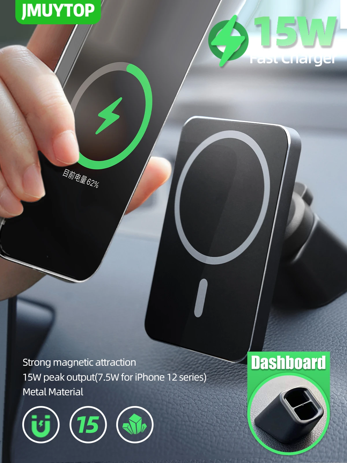 Car Mobile Phone Holder Wireless Charging Iphone 14 Pro Max