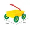 Kids Wagon Toy Outdoor Indoor Toy Beach Game Toy Pull Car Toy Children Wagon Cart for Yard Outdoor Gardening Seaside Beach 6