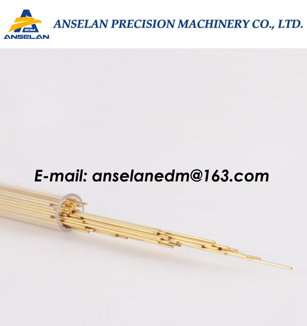 (100PCS/LOT) 0.65x400MM EDM Brass Tube Single Hole, Brass EDM Tubing  Electrode Tube Single Channel, Diameter 0.65mm, 400mm Long