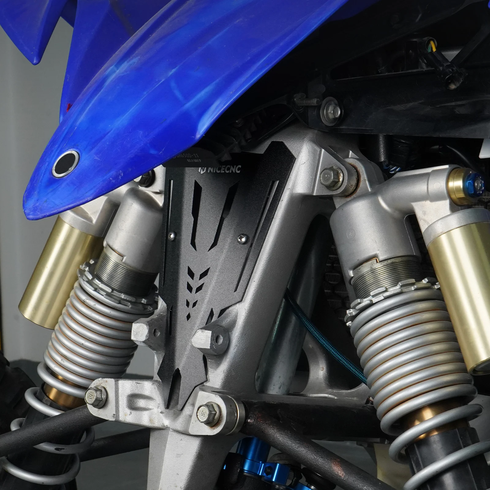 NICECNC ATV Kühler Kühler Stabilisator Roost Guard Für Yamaha YFZ450R 2009-2022 2021 2020 Billet Aluminium – Detail 7
