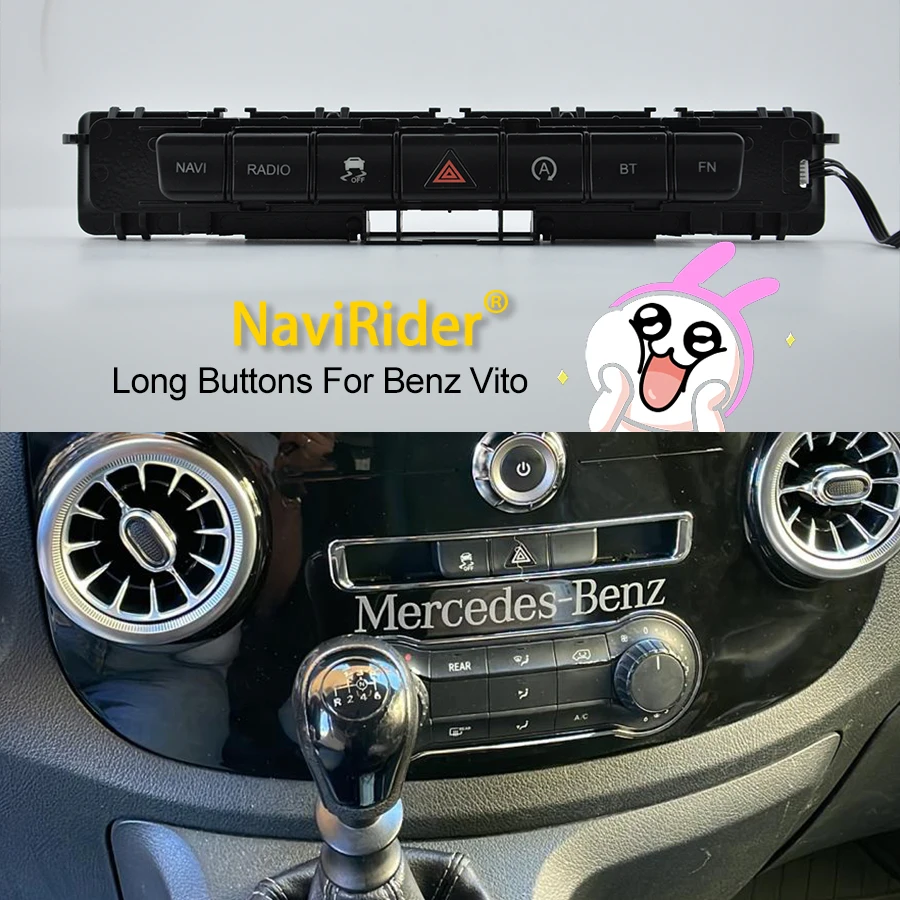 

Для Mercedes выключатель стеклоподъёмника Vito Mixto 114 2018 2016 Кнопка экстренной фотовспышки Кнопка консоли вручную Установите Совместимость с 99% экранов Android