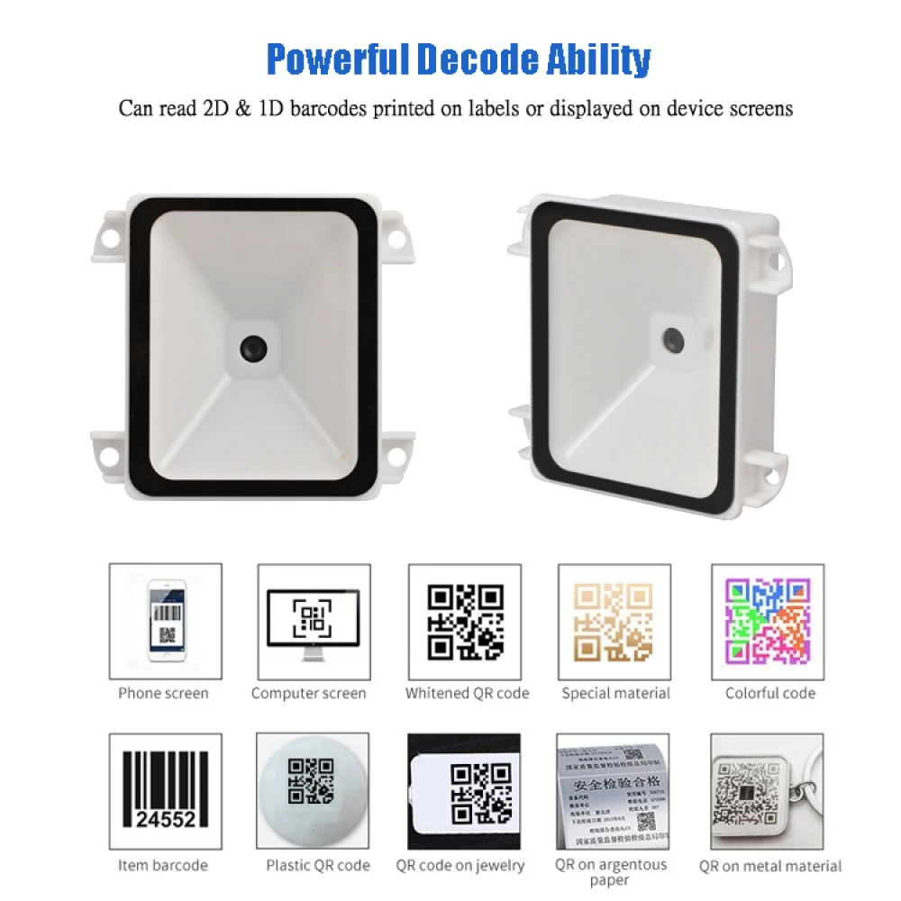 2D Barcode Module Omni Scanner Desktop Door Open Management Access Control mini Bar Code Reader