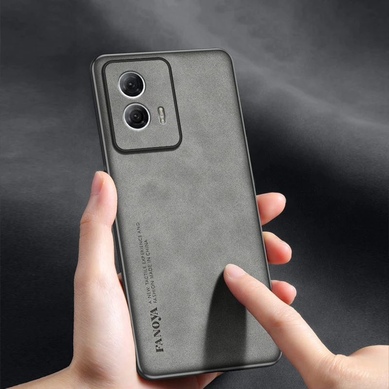 Luxurious Leather Comfort Shockproof Case for Motorola Edge 50 Fusion