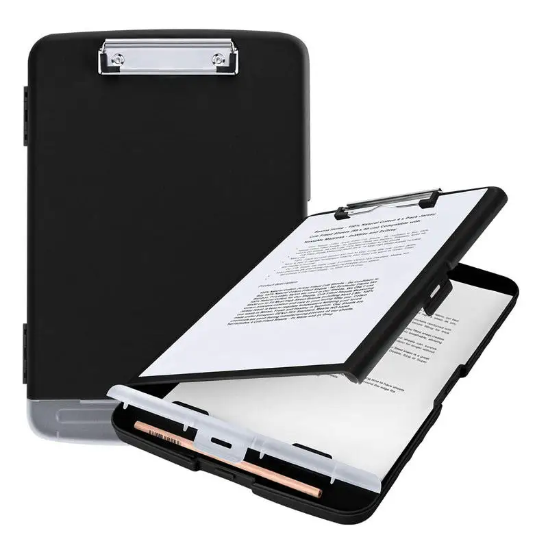 File box a4 pen slot student writing board paper file storage file box plastic information writing board clip stationery storage box