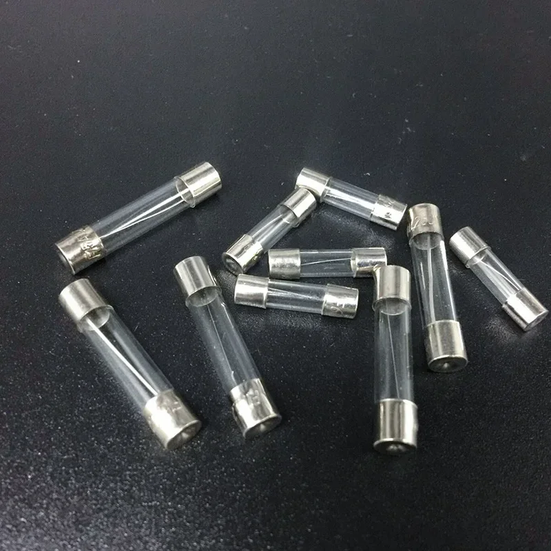 Glass fuse kit 100 PCS fast blown glass fuse combination kit 5x20 mm 250 V 0.1-20 A in clear plastic box
