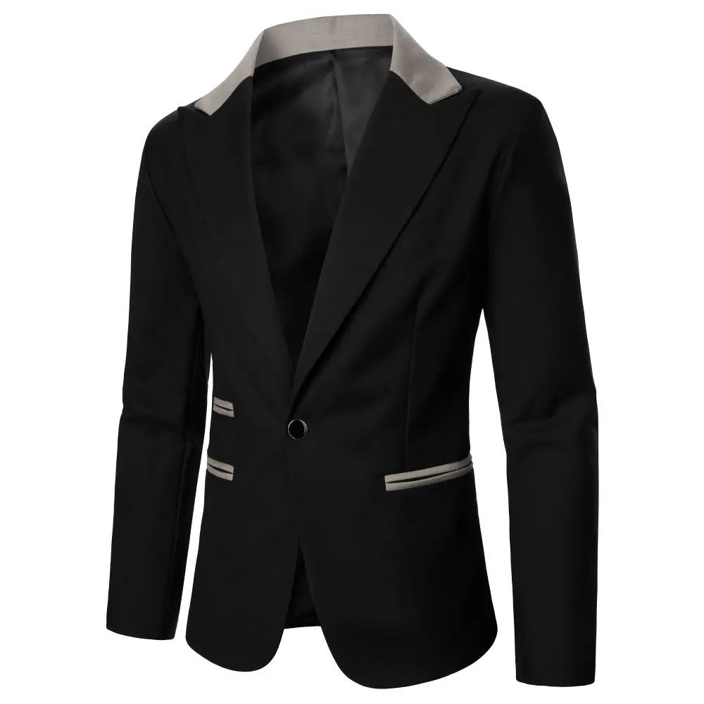 Men's Suit Keep Warm Windproof Business Casual Men's Coat Holiday Gift Banquet Wedding Conference Jacket Top Wear