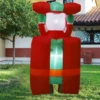 5FT Inflatable Santa Claus in Chimney Automatic Up and Down with LED Lights Christmas Decoration for Outdoor Yard Garden Lawn 4