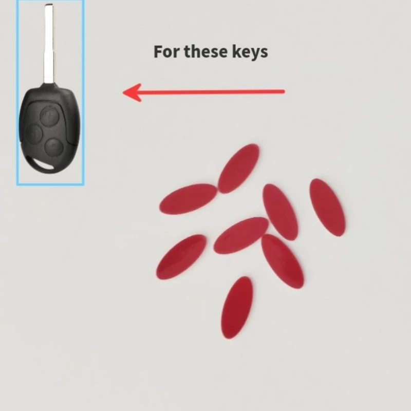 17.3*7mm DIY Emblem Logo Replacement Sticker Emblem For Ford remote key shell key case car key shell key cover folding car key shell fob cover key fob replacement car badges sticker
