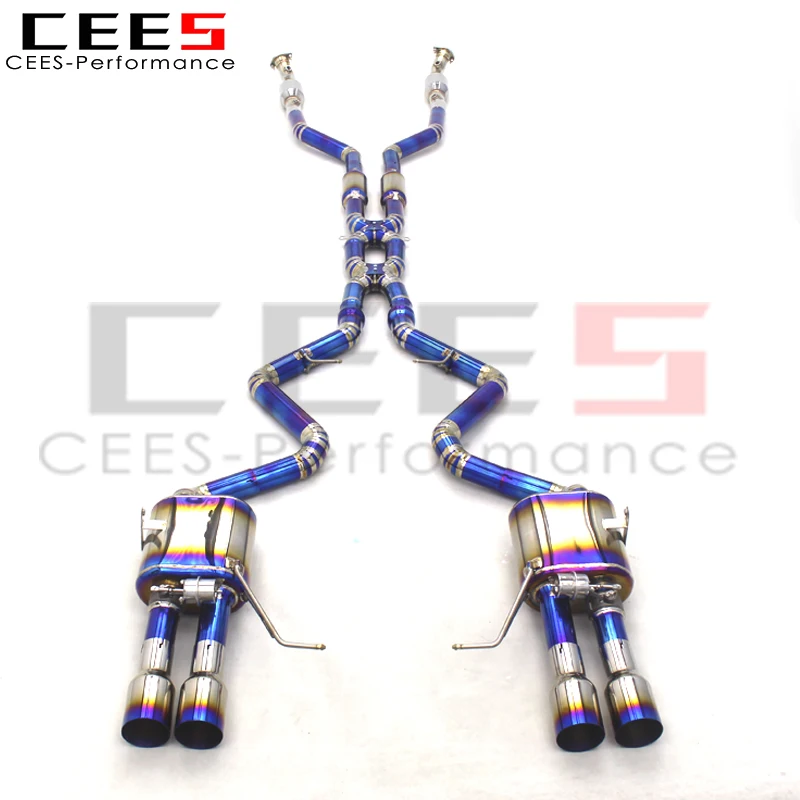 

CEES Catback Exhaust For BMW M3 E90/E92/E93 4.0L 2007-2013 Titanium Mid pipe with catalyst Muffler Escape Car Exhaust System