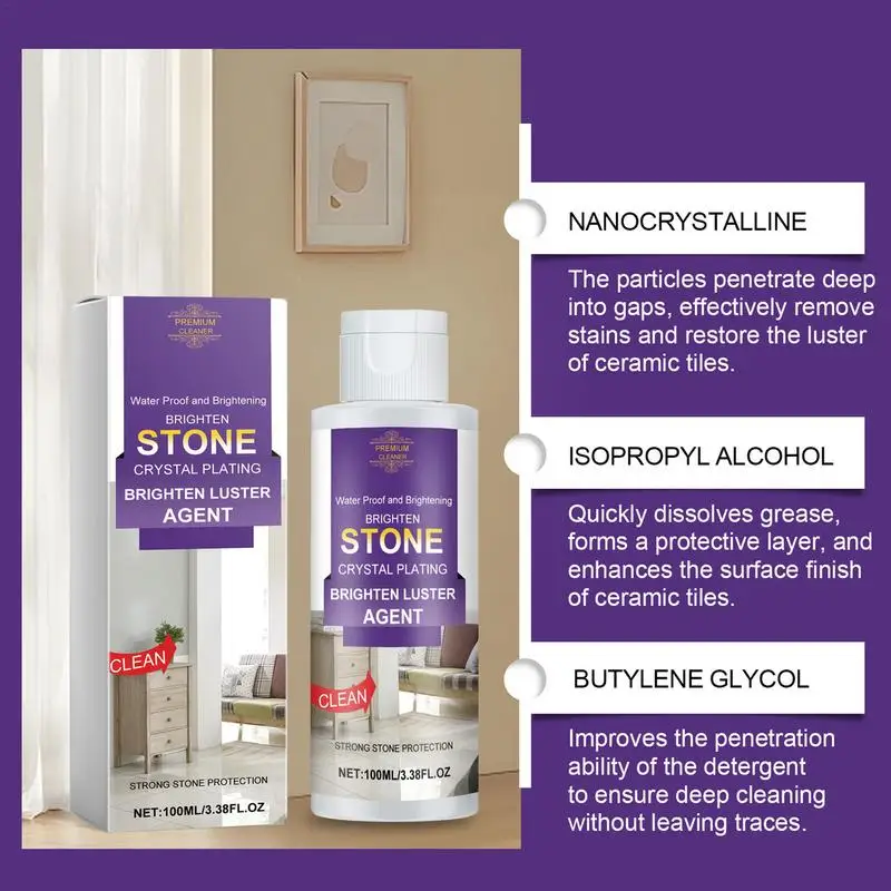 Repair Brightening Tiles Restoration Agent 100ml Cleaning Household Agent Tile Brightening Cleaning Tools Household