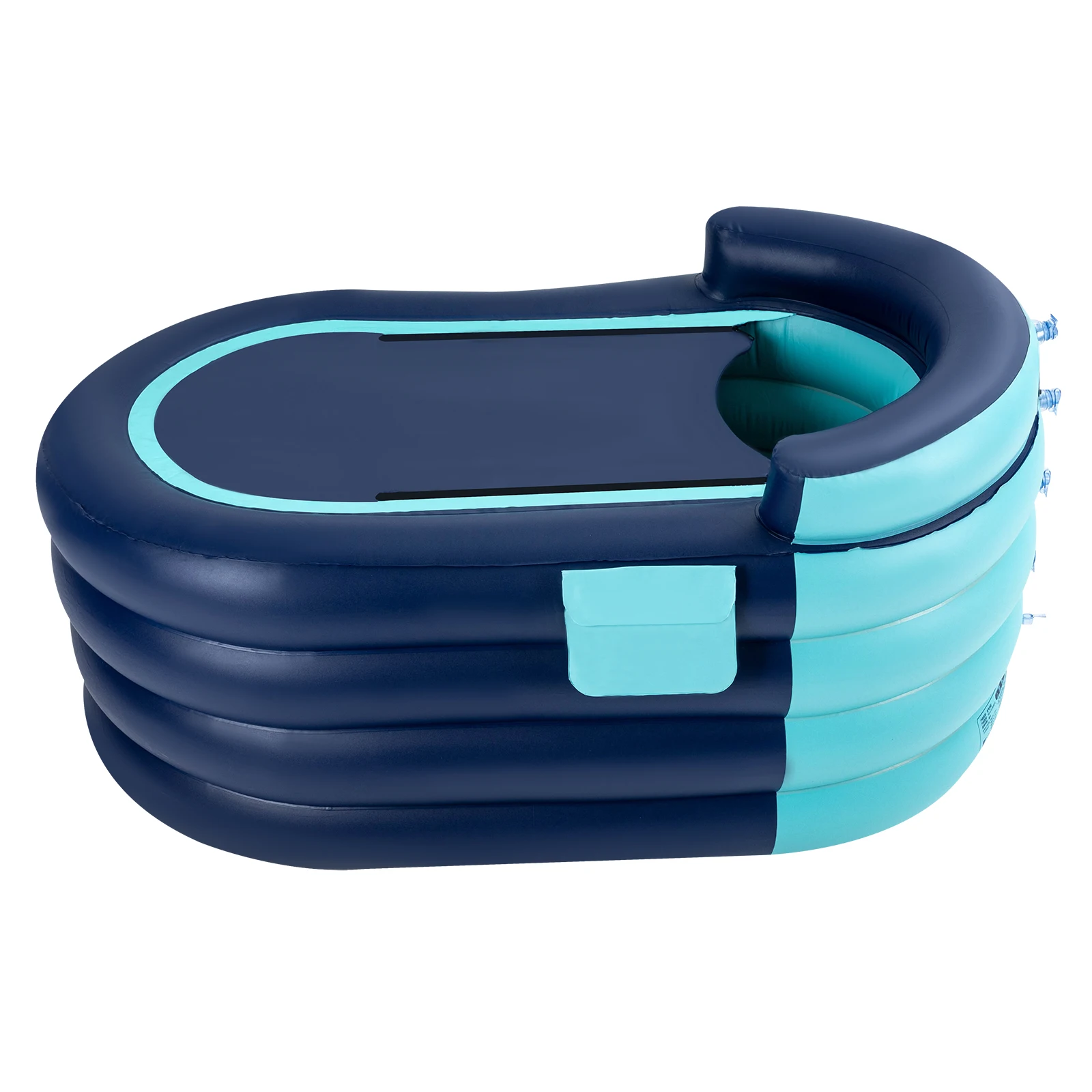 Inflatable Portable Bathtub Water Tub Folding PVC Adult Spa Bath Bucket 140*84cm