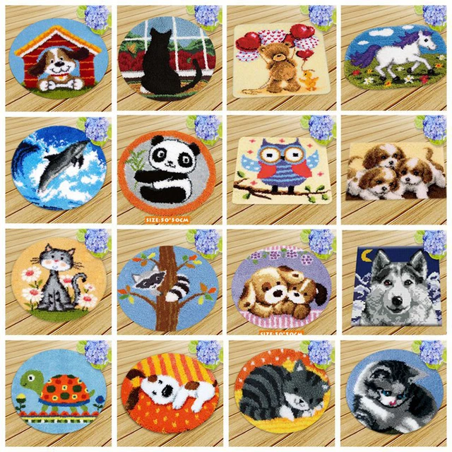 Cartoon Animals Latch Hook DIY Segment Embroidery Material