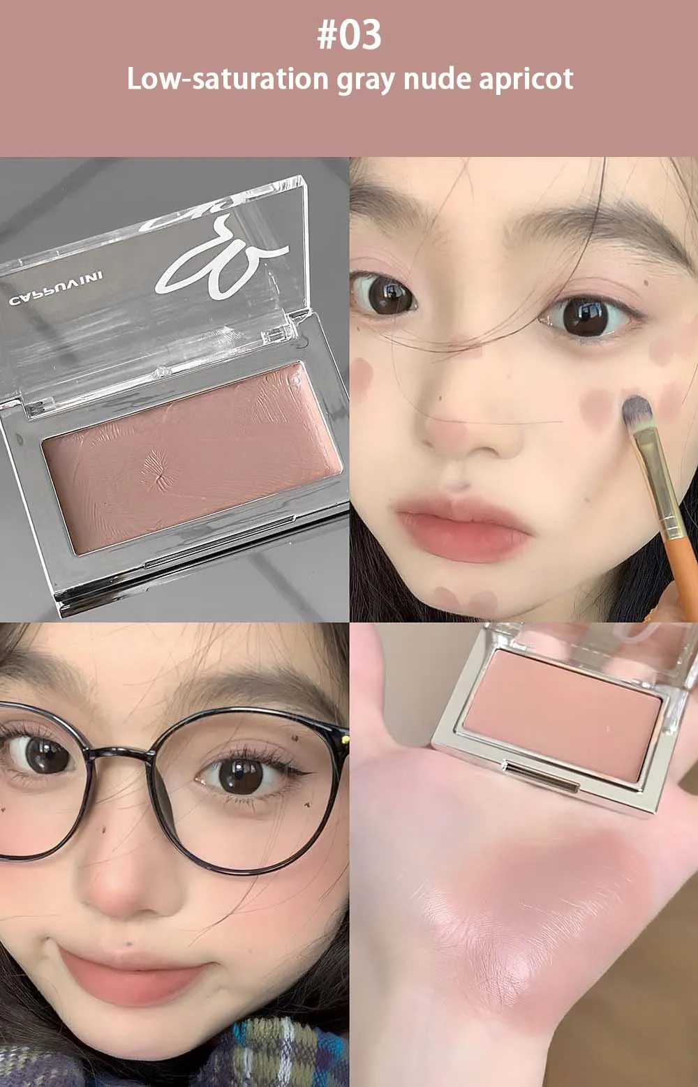 Concealer Palette Monochrome Waterproof Brightening Cream Face Makeup_voghion.com
