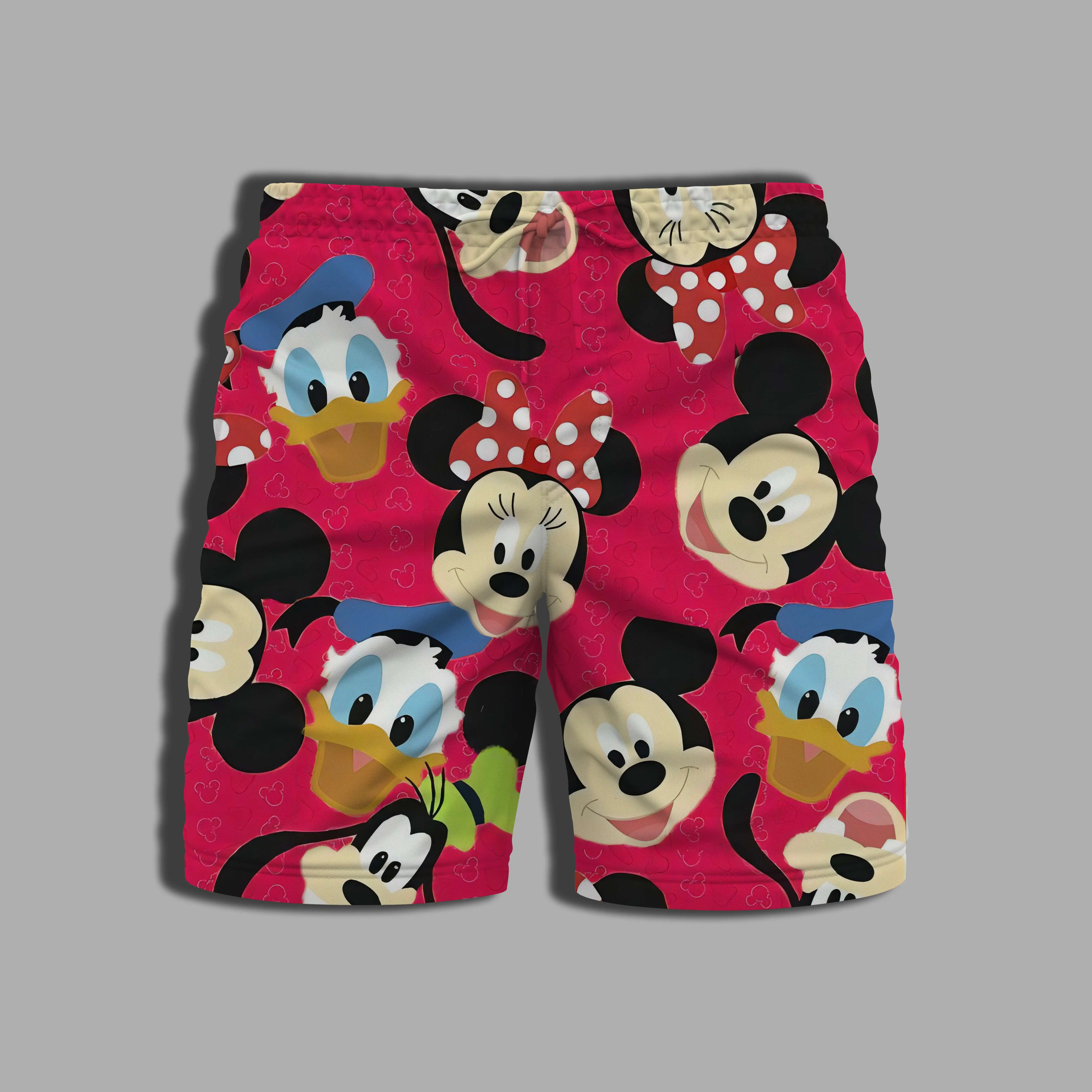 Men's Clothing Beach Printing Mickey Summer Disney Whole Swimsuit Male Shorts for Women Bathing Suit Man Gym Minnie Mouse Pants 2