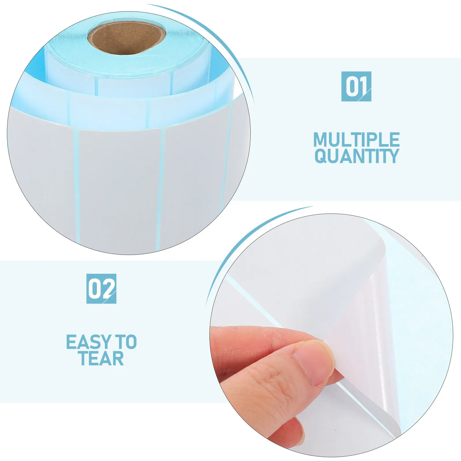 1롤 감열 프린터 라벨 80x40mm 자가 접착 배송 창고용 감열지 스티커 비즈니스 재고 관리