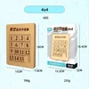 Qiyi 4x4 Number Sliding Game Cube Puzzle Toys For Family Playing Wooden Number Sliding Puzzle Toys For Children Kids Gift Toy 4