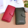 Women Long Wallet PU Leather Card Holder Large Capacity Hasp Zipper Coin Purse Multi Card Organizer Ladies Simple Clutch Handbag 1