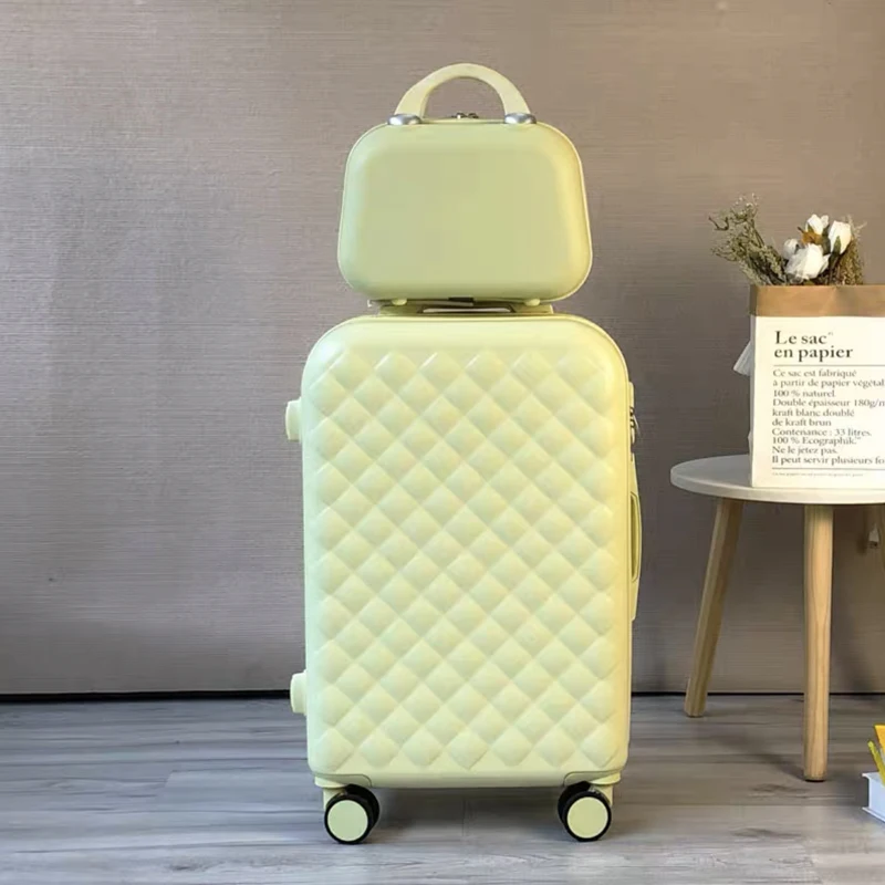 Hot!New lovely suitcase with handbag 20/22/24/26/28 inches girls trolley Travel luggage bag women fashion rolling suitcases