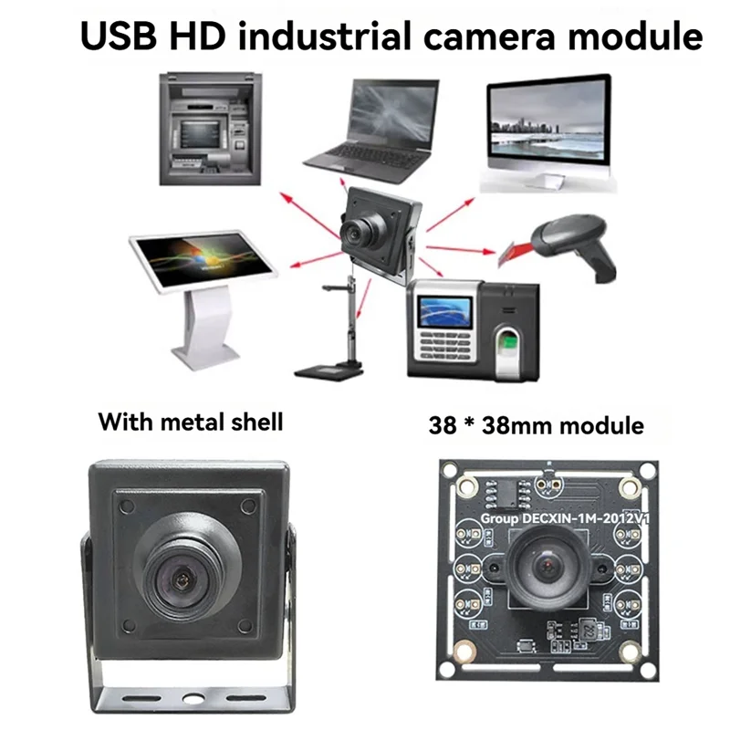 USB 카메라 모듈 720P 30 프레임 산업용 카메라 얼굴 인식 이미지 수집 안드로이드 리눅스-A79U용 드라이버 프리 캠
