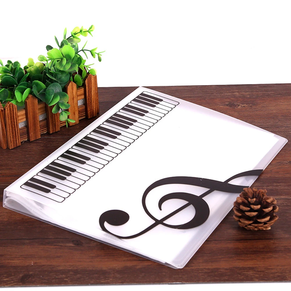 40 Pages Piano Score Holder A4 Music Book Clip Sheet Note File Paper Folder Score Book Clip A4 Data Score Folder Waterproof