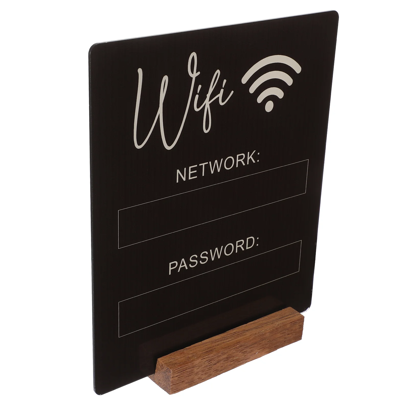 

Wifi Sign White Decor Acrylic Reminder Table Network Coverage Ornaments Wireless Signage Office Dining Table Wifi Password Sign