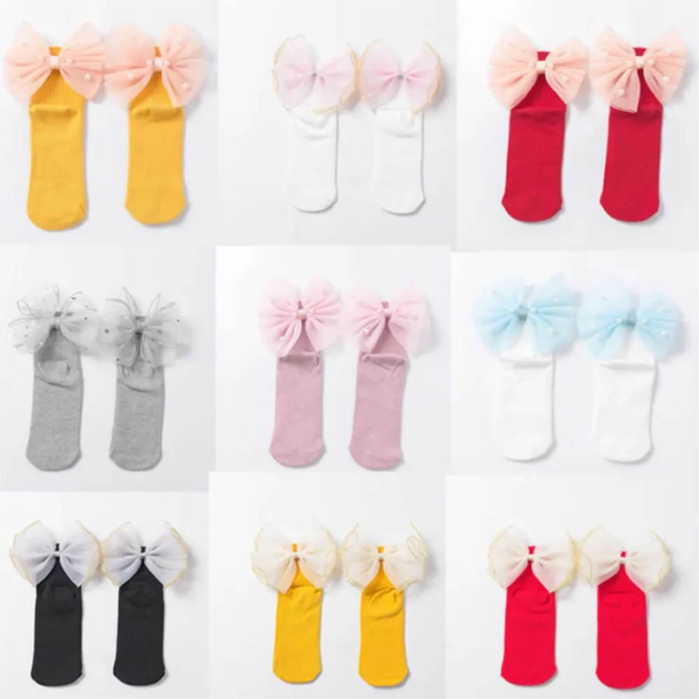 New Cotton 18 Years Old Princess Socks Girls Organza Butterfly