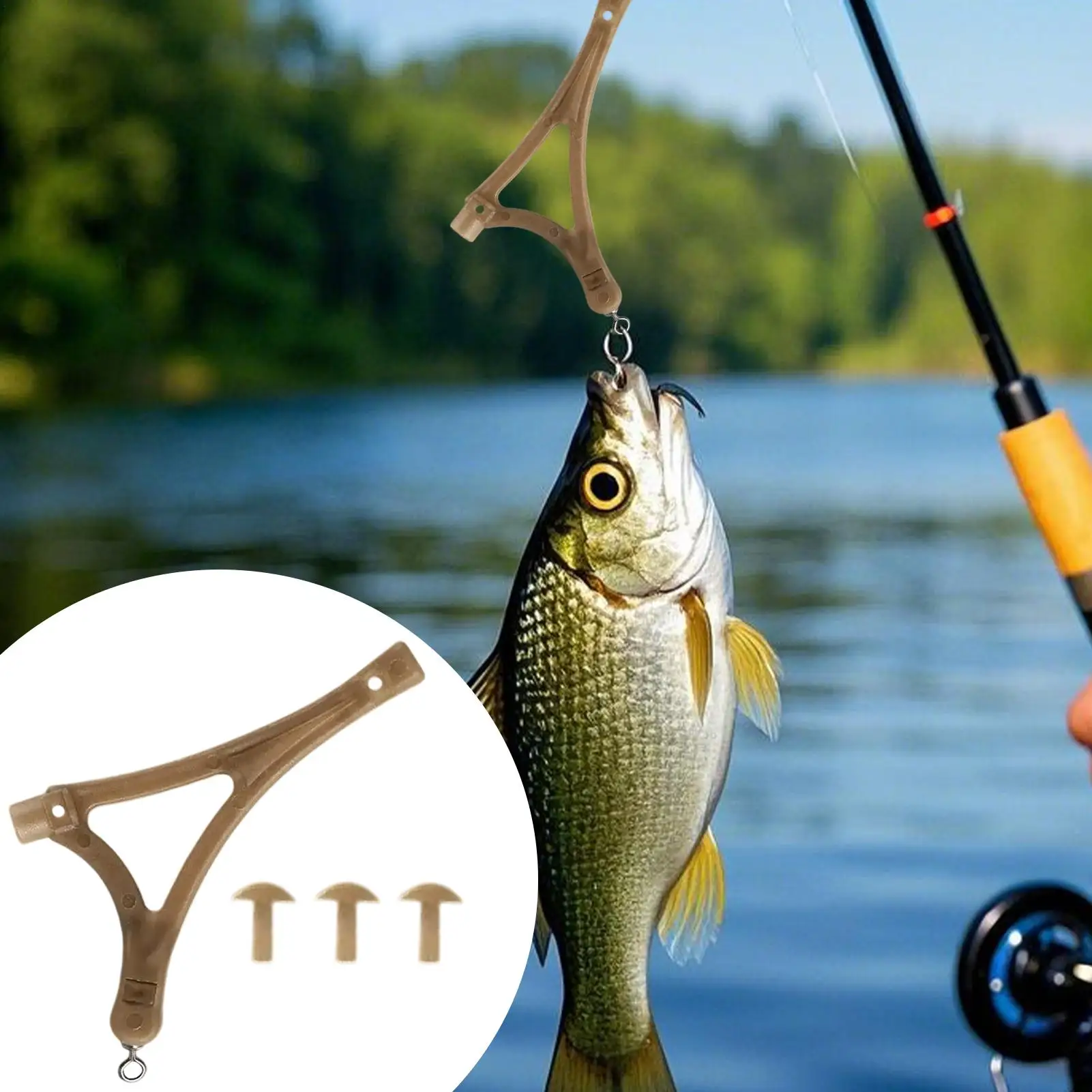 3PCS T Shaped Anti Knot Fishing Connector Fishing Tackle For Method Feeder Cage Carp Rigs Side Bends Swivel Fish Accessories