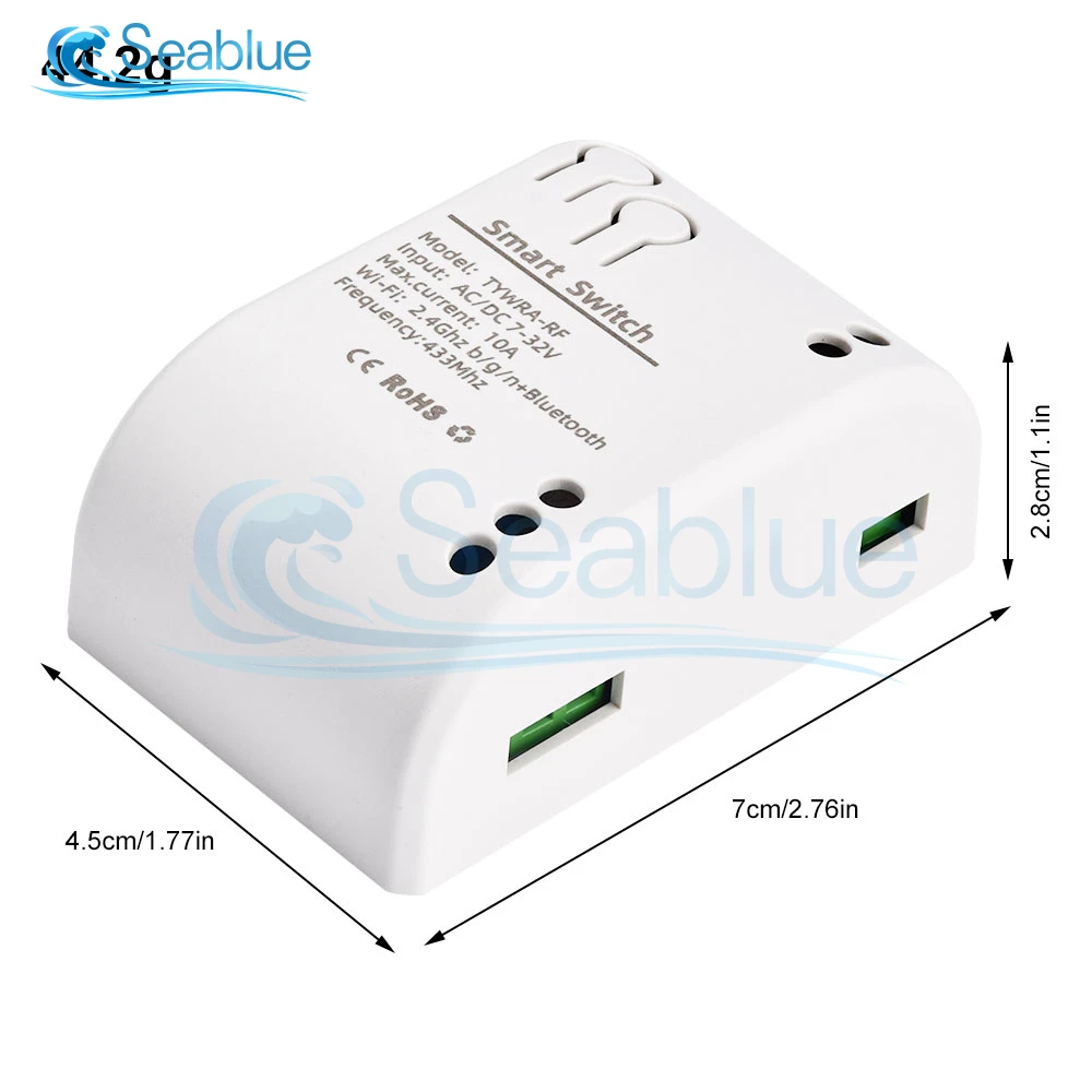 Description Picture 4 of item5V 12V 32V 220V Tuya Smart Wifi Motor Switch Module RF 433Mhz Radio Remote Control 1 Channel Inching Relay for Alexa Google Home