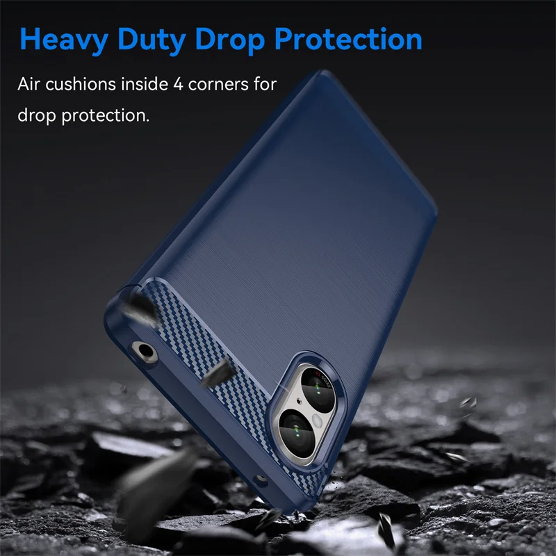 Per Sony Xperia 5 V Custodia Per Sony Xperia 5 V Iii Custodie Shell Antiurto Paraurti In Fibra Di Carbonio Cover In Silicone Per Sony Xperia 5 V 5G
