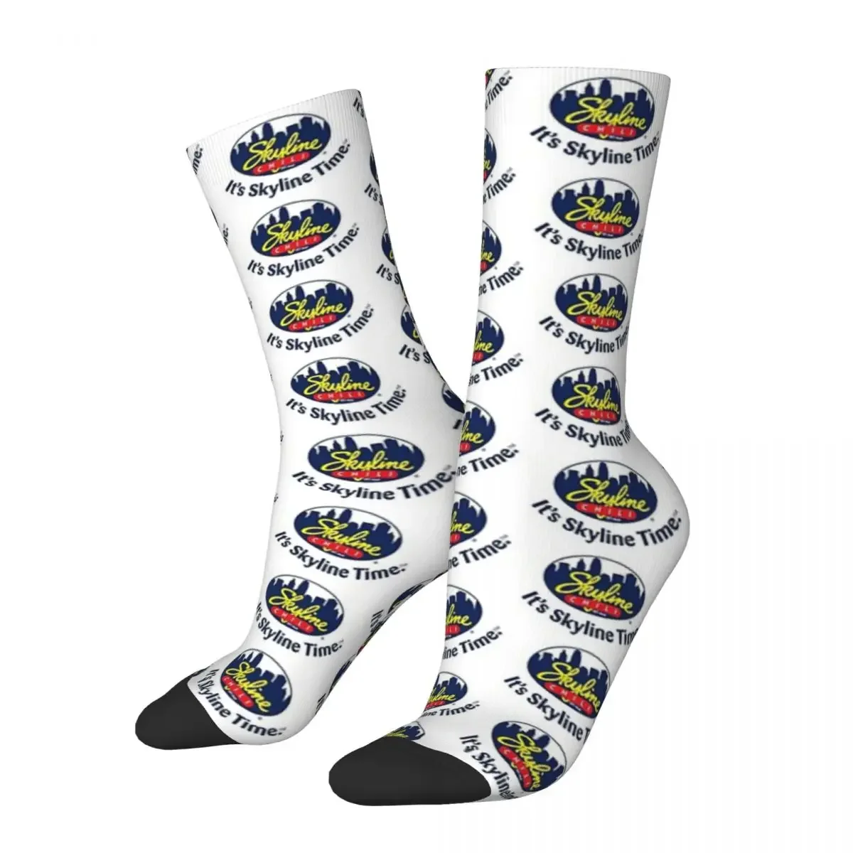

All Seasons Crew Stockings Skyline Chili Socks Harajuku Fashion Hip Hop Long Socks Accessories for Men Women Birthday Present