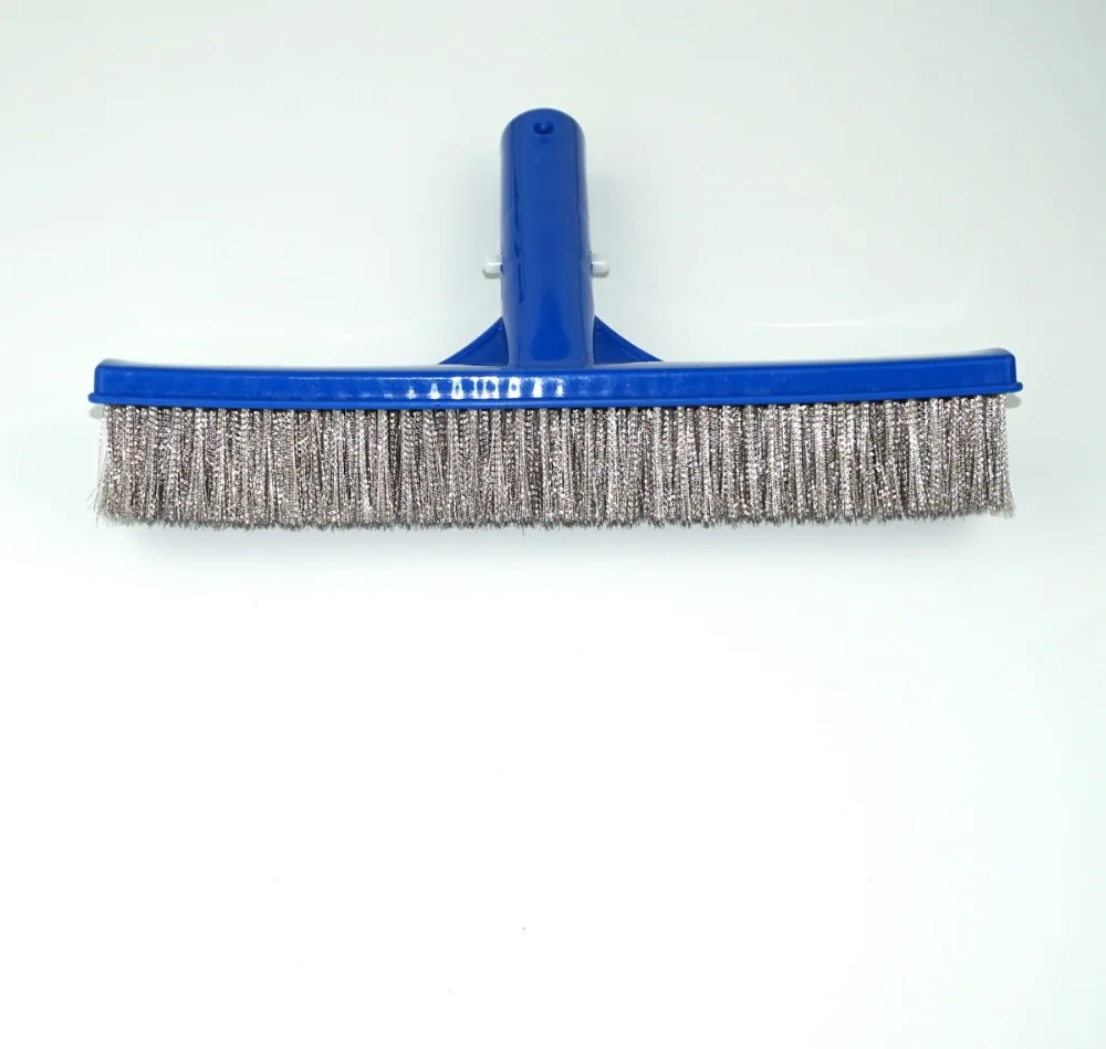 10" Durable Algae Brush Stainless Steel Bristle For Swimming Pool Spa Fountain