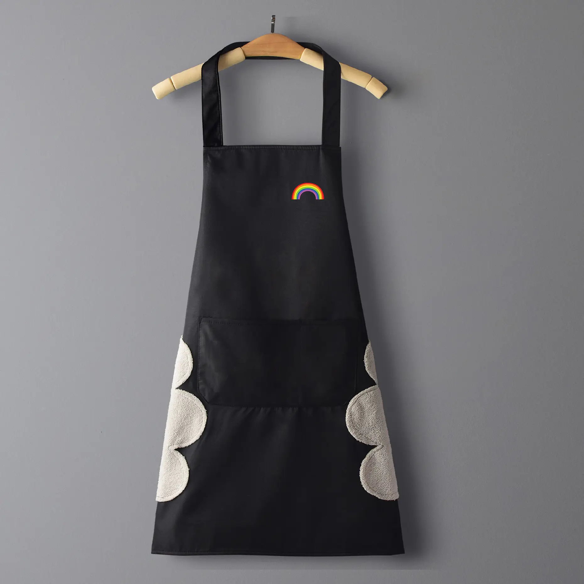 Canvas Kitchen Aprons For Woman Men Chef Work Apron For Grill Restaurant Bar Shop Cafes Beauty Nails Studios Uniform Fashion