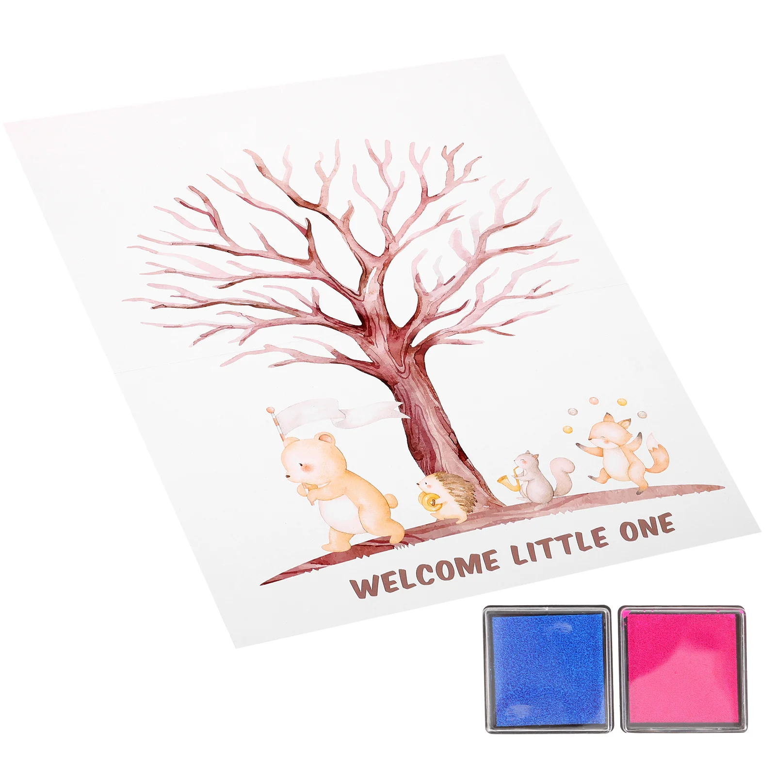 

Gender Reveal Decor Games Party Decorations Table Paper Coated Invitations Baby Theme Ideas Kit