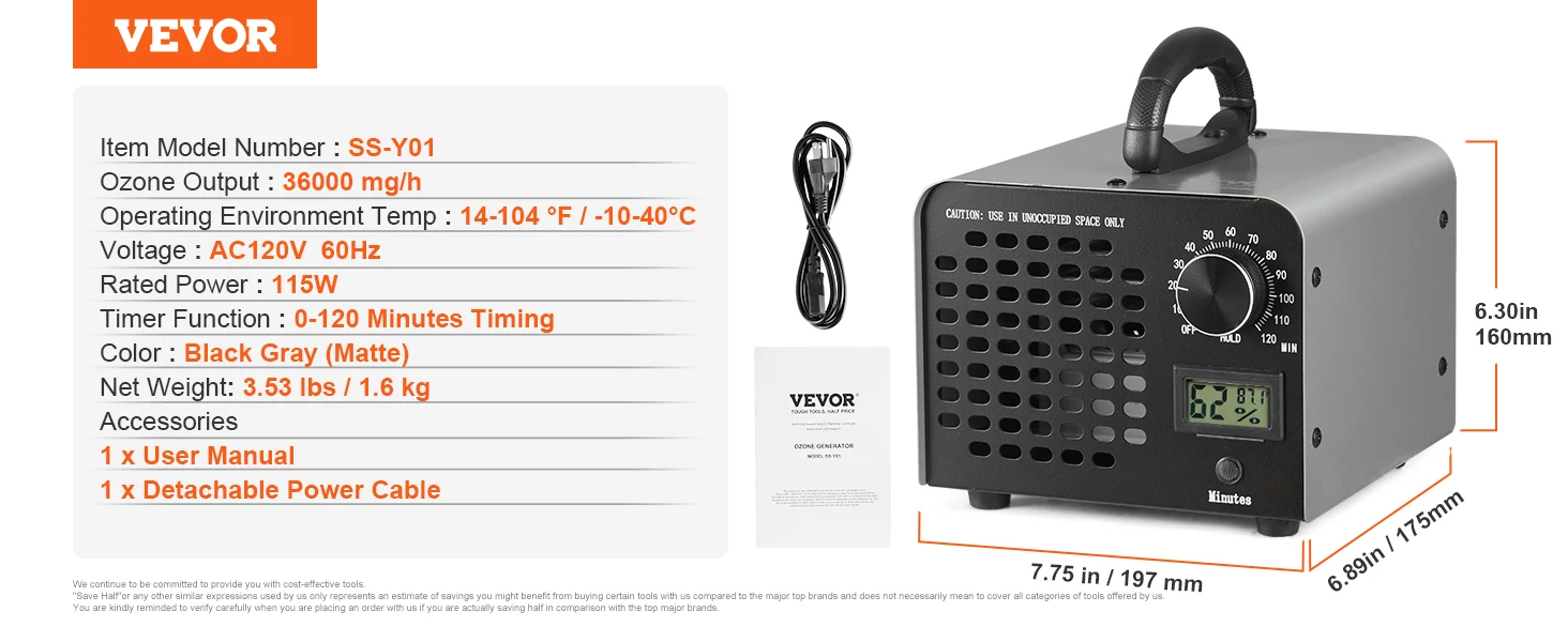 Ozone generator features overview