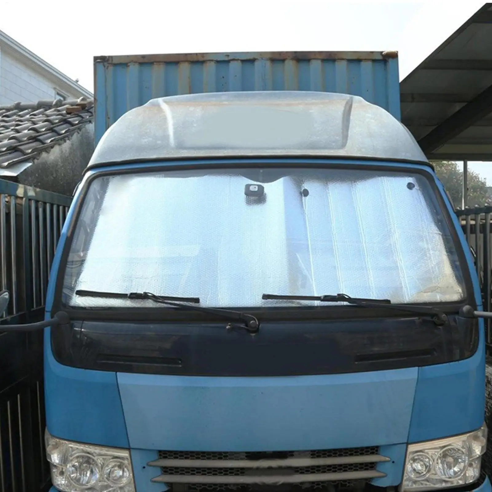 Upgrade Windshield Sun Shade 220x 70cm Reflective Semi Truck Window Shades Foldable RV Windshield Sunshade for Truck RV Van