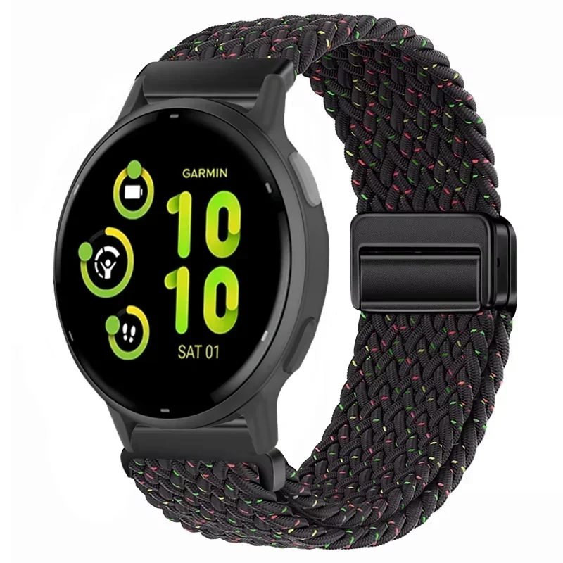 Enhanced Nylon Strap with Adjustable Magnetic Wristband, Available in 20mm and 22mm Sizes