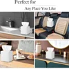 Modern PU Leather Square Tissue Box Cover Holder-Decorative Holder/Organizer for Bathroom Vanity Countertop, Night Stands,Office 6