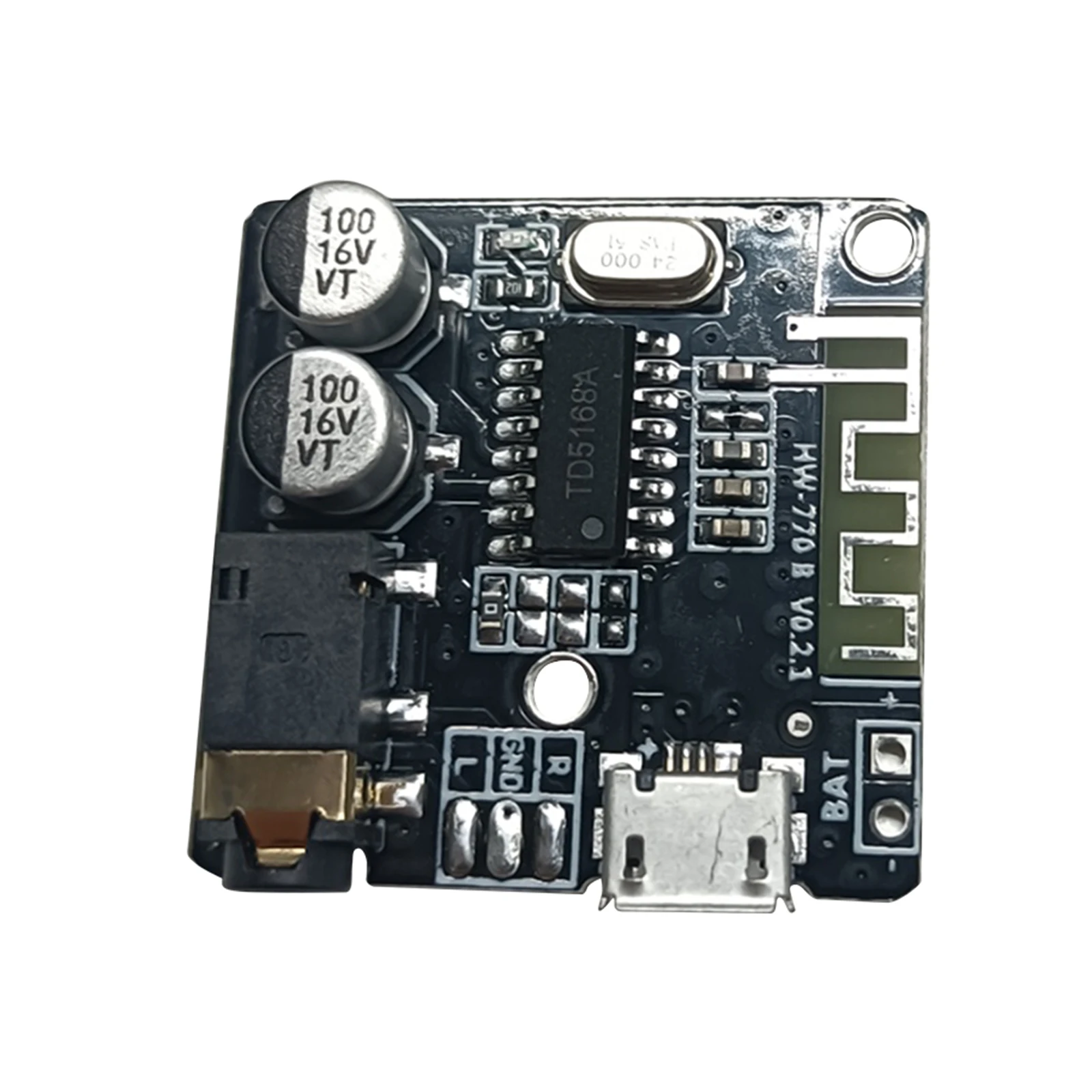 Wireless Stereo Music Module Bluetooth-Compatible 4.1/5.0 3.7-5V MP3 Format Decoder Board 3.5mm Audio Aux Micro USB 5V Powered
