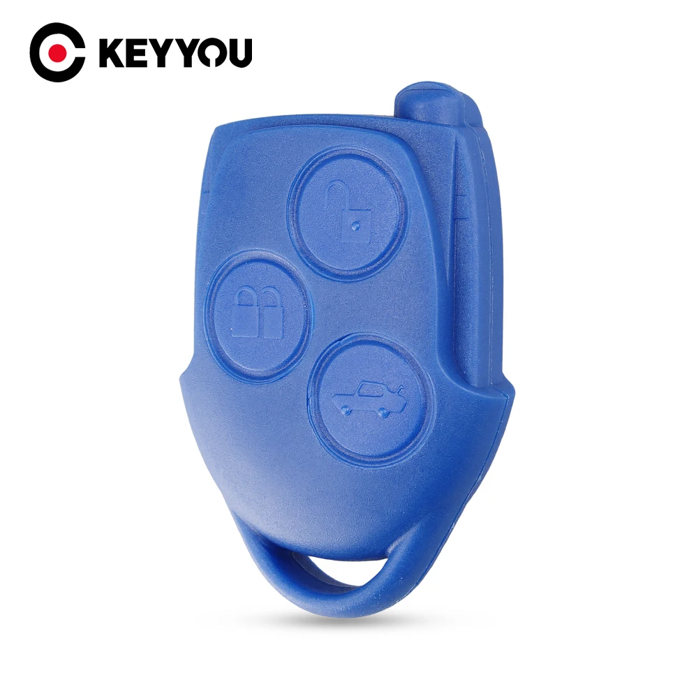 Keyyou 3 Pulsanti Per Ford Transit Connect Set Remote Car Key Shell Sostituzione Blue Auto Key Case Cover