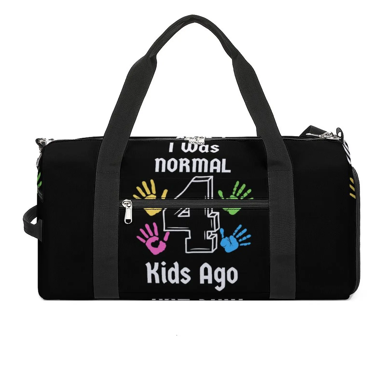 

Gym Bag I Was Normal 4 Kids Ago Sports Bag with Shoes Family Children Men's Oxford Design Handbag Colorful Swimming Fitness Bag